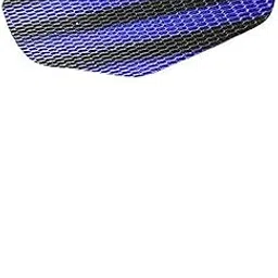 AUTOVEA Bike Stretchable Net Seat Cover for Hero Super Splendor (Black and Blue) image 1