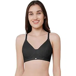 soie Women’s Full Coverage Cotton Spandex T-Shirt Bra | Non Padded, Non Wired, Adjustable Straps & Smooth Fit-picture-25