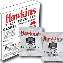 Hawkins Rubber Gasket 2 Units For 1.5liter Pressure Cooker And 2 Units Of Safety Valve, Assorted-picture-13