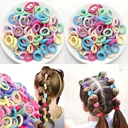 200pcs Baby Hair Ties for Girls and Kids Soft Premium Cotton Mini Hair Elastic Rubber Bands Stretchable No Damage Non-Slip Small Ponytail Holder Tiny Hairband (Pastel) (Pack of 200)-image-38