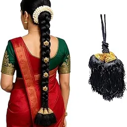 Athens Indian Traditional Hair Kunjalam Hair Accessories for Wedding, Dance for Girls and Women-picture-46