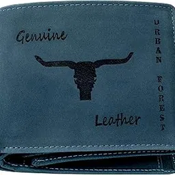 urban forest Montana Vintage Blue Leather Wallet for Men-picture-10