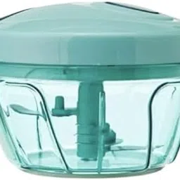 Manual Food Chopper with Pull String, Turquoise, 3-Blade Vegetable Mincer New Hand Chopper, Compact Powerful Hand Held Vegetable Chopper/Blender to Chop Fruits and Vegetables-image-52