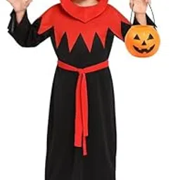 YUPPIN Kids Halloween Costumes for Boys & Girls – Pumpkin, Vampire, Witch, Wizard & Scary Black Outfits (Ages 2–8 Years)-image-24