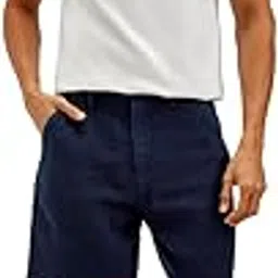 levi's Men's Navy Tapered Shorts-picture-52
