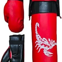 Spiro Kids Champ Junior Boxing Set | 1 Punching Bag, 1 Head Guard, 2 Boxing Gloves | Boxing Training Punching Bag & Gloves for Boys & Girls-picture-29