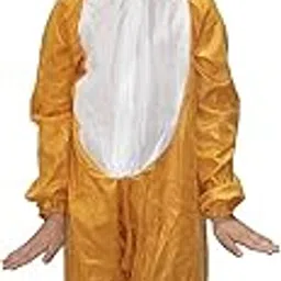 Kaku Fancy Dresses Fleece Camel Farm Animal Costume For Kids - Brown, 7-8 Years | Animal Fancy Dress For Boys & Girls-image-67