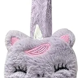 zqbiee Unicorn Designed Winter Fully Furry Ear Muff Kids, Girls & Women Adults-picture-35