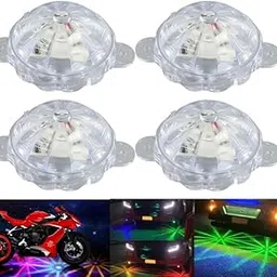 Autozap Motorcycle Star Light Flash Chassis Strobe Light Underglow Ambient RGB Dash Light Motorbike LED (12 V, 33 W) (Universal For Bike) (Pack of 4)-picture-50