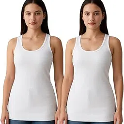nyora Women’s Warm White Camisole Combo (Pack of 2) | Soft Ribbed Thermal Innerwear for Winter | Stretchable Slip Tank Top Base Layer-picture-11