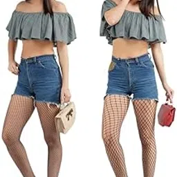g heist Pack of 2 Fishnet Stockings For Women Full | Stretchable Net Transparent Stockings 2004-8503-picture-11
