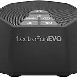 Evo, Charcoal, Standard Packaging: Adaptive Sound Technologies Lectrofan Evo White Noise Sound Machine with 22 Unique Non-Looping Fan and White Noise Sounds and Sleep Timer-picture-31