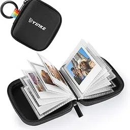 YINKE Pocket Photo Album for Polaroid Go Film and Polaroid Go Instant Mini Camera, Portable Travel Protective Photo Album Case Holds 40 Photos(Black)-picture-22