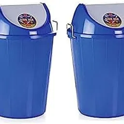 ARISTO Swing Lid Dustbin with Side Handle 80 LTR BLUE & BLUE PACK OF 2-picture-11