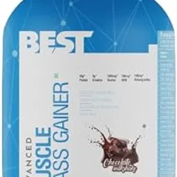 BEST Nutrition Advance Muscle Mass Gainer With 30G Protein, 3G Creatine, 1.8G Taurine, 100MG HMB, 100MG Ashawgandha (Chocolate Milkshake,6LBS)-picture-31