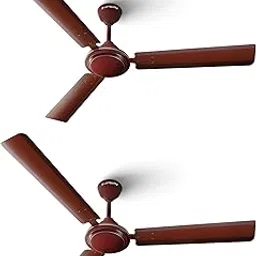 LONGWAY Nexa P2 1200 mm/48 inch Ultra High Speed 3 Blade Anti-Dust Decorative Star Rated Ceiling Fan (Brown, Pack of 2)-picture-60