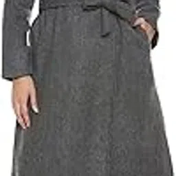 poshbery Grey Trench Coat with Belt-picture-0