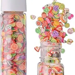 EKTA STATIONERY Sequins Shaker Cut-Out for DIY Decoration Projects and Resin Art. [Mix Fruit Slice Cut Design] Pack of 2-picture-44
