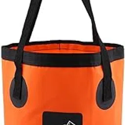 MYADDICTION Folding Bucket Water Container Bag for Outdoor Camping Fishing 12L Orange Sporting Goods | Outdoor Sports | Camping & Hiking | Clothing | Other Camping, Hiking Clothing-picture-62