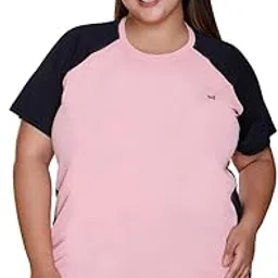 white moon Plus Size Gym T Shirt for Women, Sports Workout Gym T Shirt, Polyester Running, Swimming T Shirt (Pack of 1)-picture-12