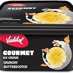 Vadilal Gourmet Crunchy Butterscotch Ice Cream, 1000ml Tub-image-25