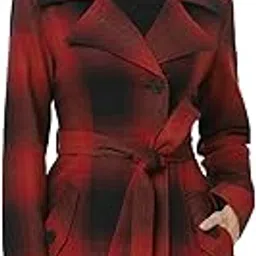 owncraft Women's Red and black check coat-picture-20