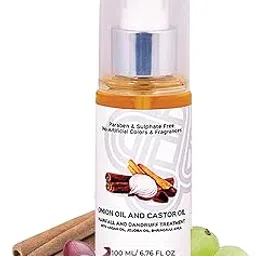 Teal & Terra Onion Oil & Castor Oil | Dandruff Treatment | Promotes Hair Growth & Reduces Hair Fall | Ayurvedic Formula with Argan, Jojoba, Bhringraj & Amla-picture-29