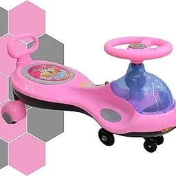 RK Star 111 Kids Swing Car, Ride on Magic Toys Car, Magic Twister Car, Magic Toy Car for Kids Suitable for 3+ Years Boys & Girls,Scratch Free PU Wheels, 70 Kgs Weight Capacity (Light Pink)-picture-27