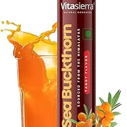 Vitasierra Sea Buckthorn Berry Effervescent Tablets (20 Tablets)- Powerhouse of Vitamin C, Omega 3,6,9 & Antioxidant- 3x Concentration, Makes delicious Juice-picture-30