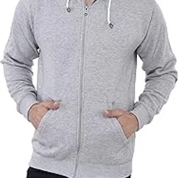 weardo Grey Hooded Sweatshirt with Zip-picture-12