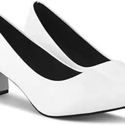 Women's Chunky Block Heels Closed Pointed Toe Slip on Women Pumps Wedding Party Work Comfortable Dress Shoes for Women-image-94