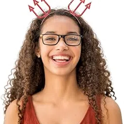 Wanna Party Halloween Headbands for Women Rhinestone Devil Trishul Headband for Halloween headbands for Girls-picture-14