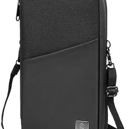 techguy4u Family Passport Holder & Travel Wallet RFID Blocking Ticket Holder Document Organizer Bag with Zipper (Black)-picture-26