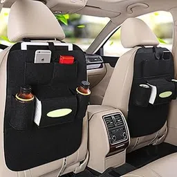 Snivy Car Seat Back Organizer, Kick Mats Car Back Seat Protector for Kids, 6-Pocket Storage for Tissue, Box, Pen, Toy, Automobile Road Trip Accessories for SUV, RV, Truck-picture-41