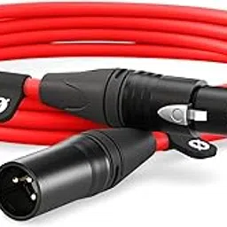 RØDE XLR-3 Premium XLR Cable (3m, Red) image 1