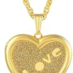 missmister: lifestyle for a grand life Missmister Creations: Brass Gold plated Golden Drussy Foil Heartshape Photo locket openable pendant (MM0698PDKL)-picture-26