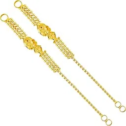 Vivastri's 1Gram Gold Plated Kanchain Ear Chain Earcuff for Alloy Ear Thread-VIVA1051KC-picture-29