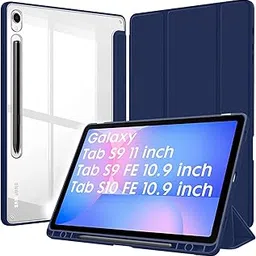 Robustrion Cover for Samsung Galaxy Tab S10 FE 10.9 inch / S9 FE 10.9" / S9 11" Case with [S Pen Holder],Hybrid Flip Cover for Samsung Galaxy Tab S9/ S9 FE/ S10 FE Tablet [Auto Sleep Wake] - Navy-picture-10