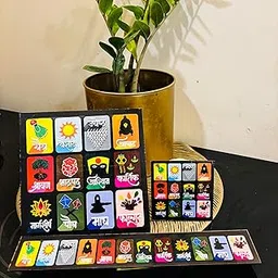 ArtNest Marathi Month Calendar Combo | 4 inch Fridge Magnet + 6 inch Wall Art + 12 inch Wall Art | Eco-Friendly Handcrafted Digital Print Panchang Décor | Marathi Mahine Cultural Gift-picture-27