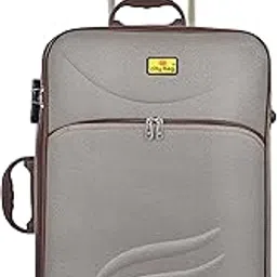 city bag Medium Cabin Luggage Bag(61cm) Travel Bag Trolley Bag Three Wheel and Number Lock (Brown)-picture-16