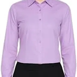 design emporium Women's Formal Cotton Shirt Classic Office Wear-picture-22