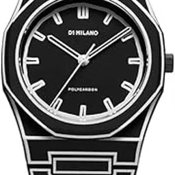 Gleam Mart Minimalist Analog Watch | Matte Black Fabric Band | Arabic Numerals Dial | Casual Ceramic Strap Watch for Men & Boys-picture-38