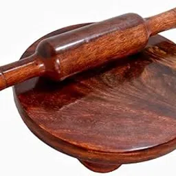 Handcrafted Sheesham Wooden Chakla Belan Rolling Plate, Papad Chakla for Home, Roti Maker, Rolling Pin Board, and Chakla Belan.-picture-33
