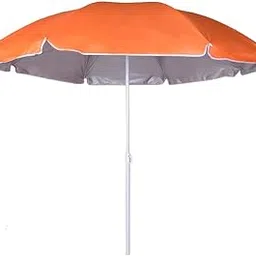 Garden Umbrella without Stand 7ft Outdoor Big size for Hotel,Shop,Restudent Patio Canopy Garden Umbrella (Orange)-image-1