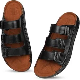 ezok Men's Genuine Leather Sandals - Comfortable & Stylish Footwear-picture-23