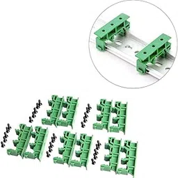 Comidox Set of 5 PCB Din C45 Rail Adapter Circuit Board Mounting Bracket Holder Carrier 35mm-picture-45