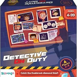 Bloomingo Board Game - Detective on Duty: Thrilling Detective Adventure for Kids & Adults; Become a Detective and Solve Mysteries to Catch Thieves; Perfect Gift for Ages 4,5,6,7,8,9,10,11,12 & More-image-38
