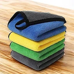 VxQO Microfiber Cleaning Cloths – Extra Thick, Dual-Sided, Lint-Free & Super Absorbent Towel Set – Ideal for Car, Bike, Home, Office Cleaning – Scratch-Free, Non-Abrasive, Ultra-Soft, 4 Pack (30x40cm)-picture-32