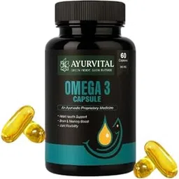 Omega 3 Fish Oil Capsules – Heart Health Support, Brain Memory Boost & Joint Flexibility | 100% Pure Ayurvedic Medicine-picture-12