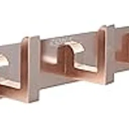 Zoha Rose Gold Finish Aluminum Cloth Hanger Rail – 6 Wall Mounted Hooks – Rust-Free Organizer for Towels, Clothes, Robes – Sleek & Durable Hanger-picture-14